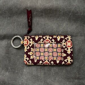 Vera Bradley zip ID case Medallion print